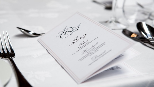 wedding catering menu